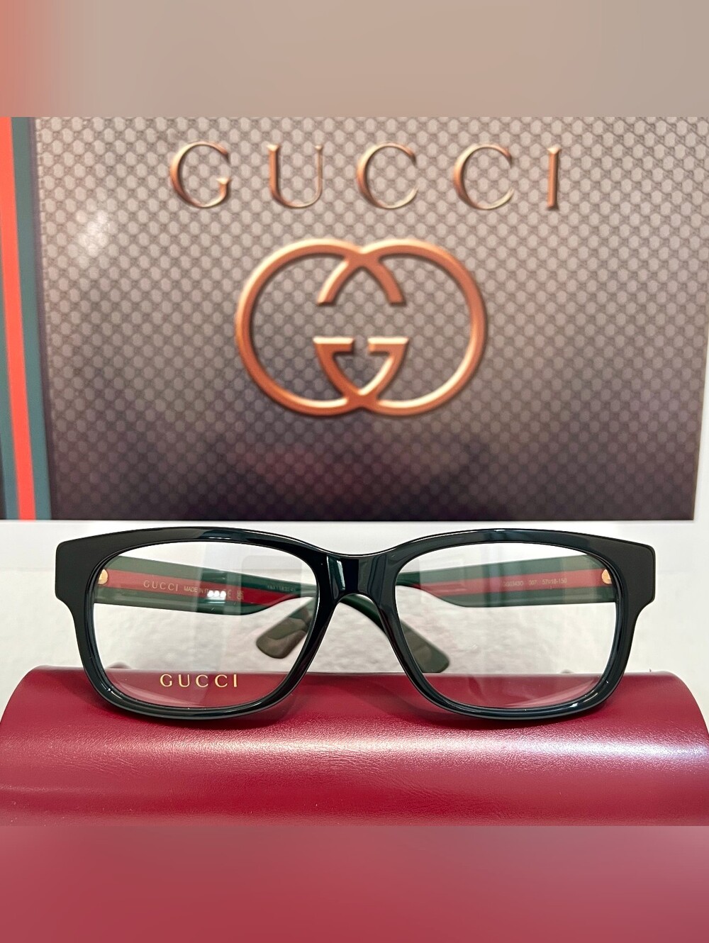 NEW GUCCI GG03430 Glasses in color 007 (Black)